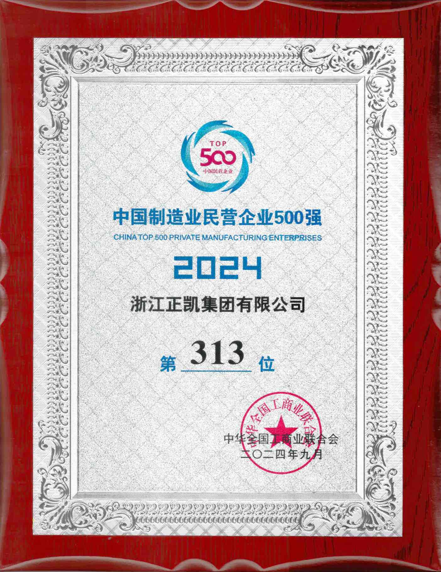 2024年中國(guó)制造業(yè)民營(yíng)企業(yè)500強(qiáng)